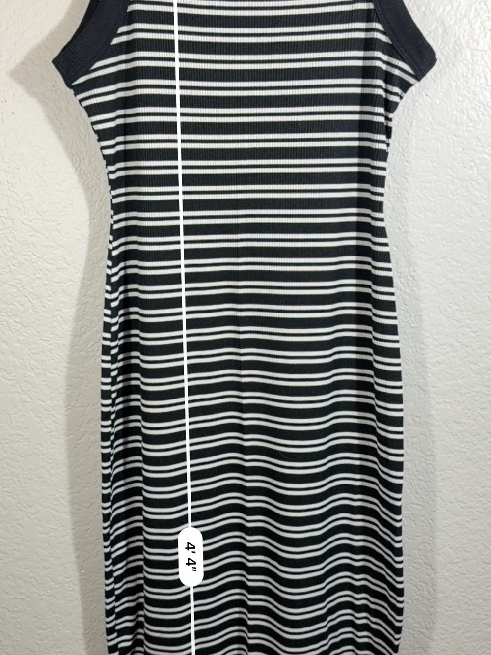 Derek Heart Black & White Striped Tank Maxi Dress - Picture 5 of 5